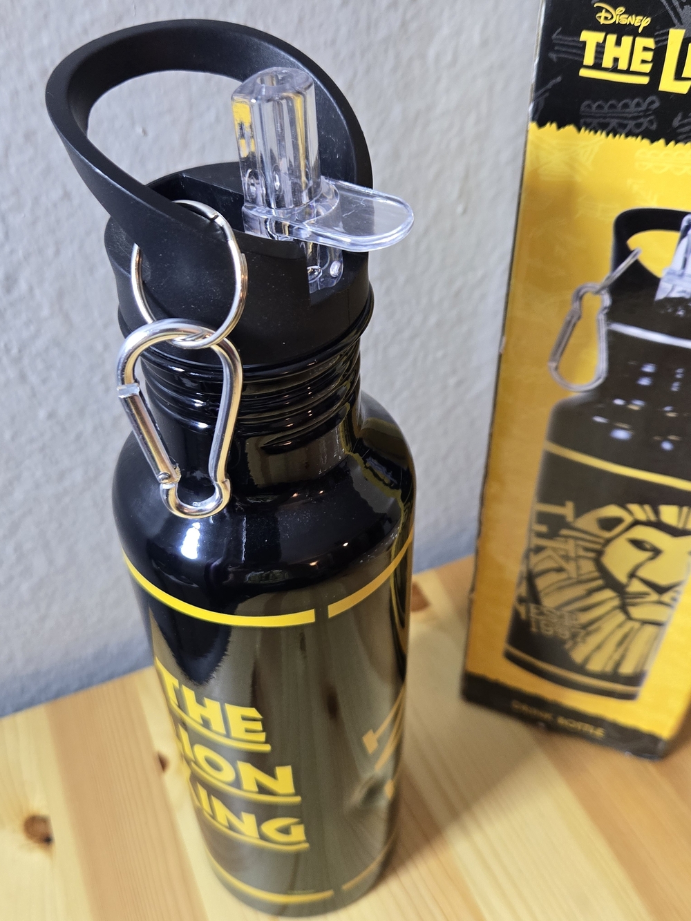 Disney The Lion King Yellow & Black Stainless Steel Drink Bottle - Picture 4 of 5
